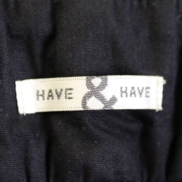 Have & Have Button Accent Solid Black Wide-Leg Pants Junior's Size 9