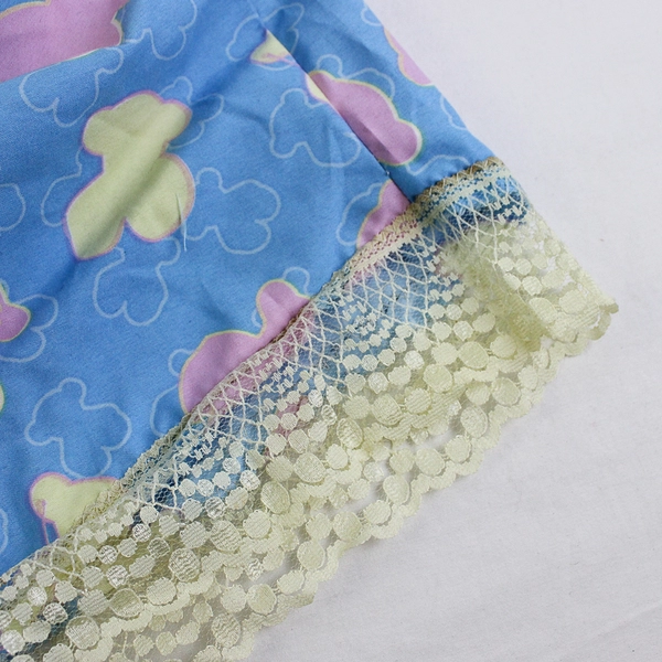 Handmade Vintage Teddy Bear Print Nightgown Women's Size Medium FLAW