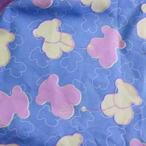 Handmade Vintage Teddy Bear Print Nightgown Women's Size Medium FLAW