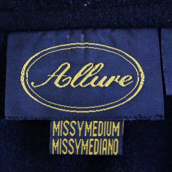 Vintage Allure Felt Applique Christmas Wool Button-Up Vest Women's Size Medium