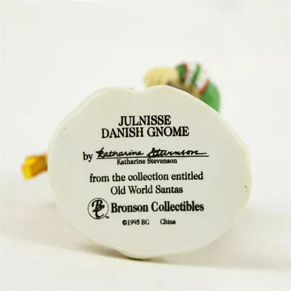 VTG Bronson Collectibles Old World Santas Julnisse Danish Gnome Figurine 1995