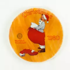 1980 Norman Rockwell Collectible Plate "Scotty Plays Santa" First Lim. Edition