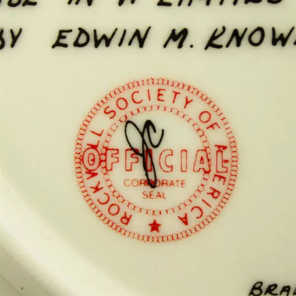 1980 Norman Rockwell Collectible Plate "Scotty Plays Santa" First Lim. Edition