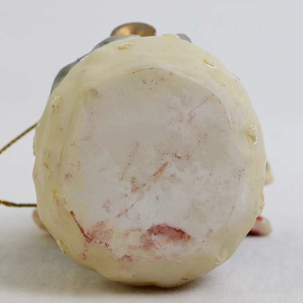 Vintage Resin Snowman Angel Christmas Ornament 3"