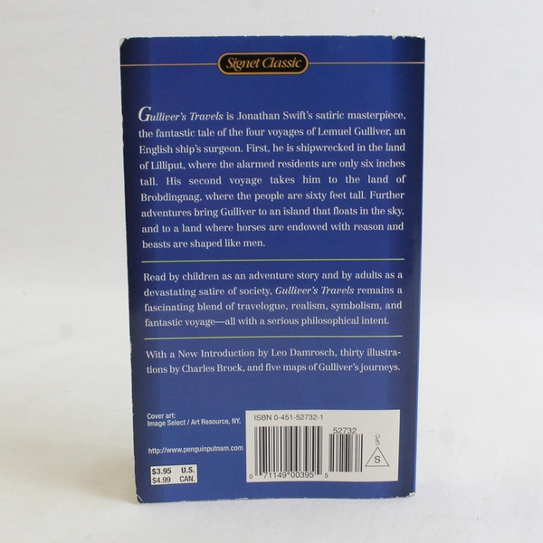 Signet Classic Gulliver's Travels by Jonathan Swift 1999 Paperback 