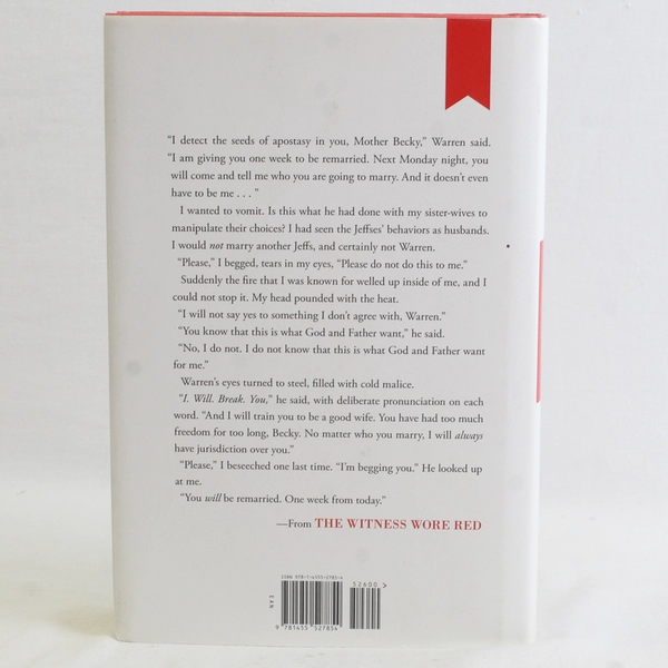 The Witness Wore Red Rebecca Musser w/ M. Bridget Cook Hardcover Signed