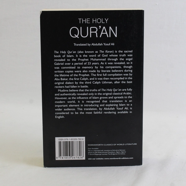 Wordsworth The Holy Qur'an Paperback By Abdullah Yusuf Ali