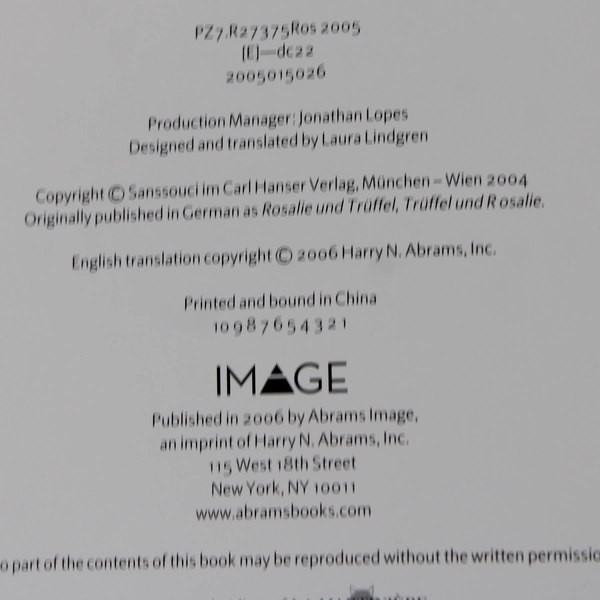 Rosalie and Truffle by Katja Reider HC