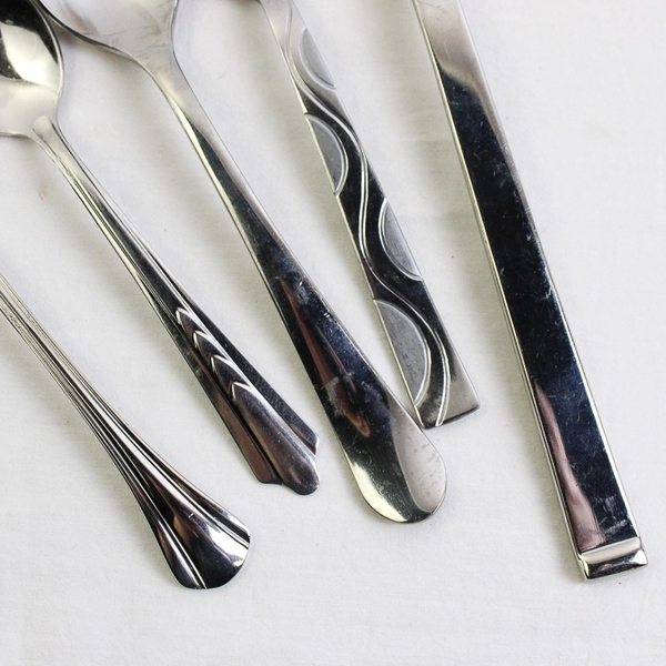 Mixed Lot of 22 Assorted Stainless Steel Spoons Wedding Event Flatware