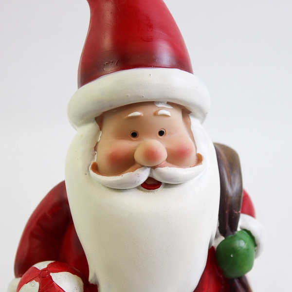 Unbranded Resin Santa Figurine Seasonal Holiday Home Decor 10.25" Tall