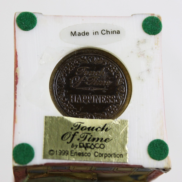 Enesco Touch Of Time "Happiness" Santa Jack In The Box Figurine 1999