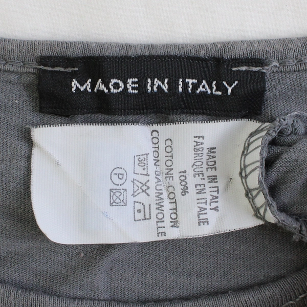 Solid Gray Short-Sleeved Knee-Length Cotton Dress with Pockets Women's XL