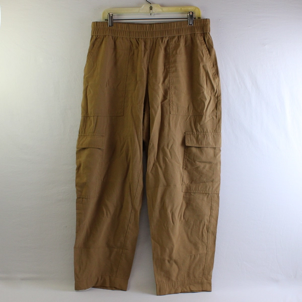 A New Day Tan Tapered Leg Cargo Pants Women's Large
