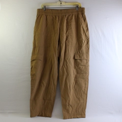 A New Day Tan Tapered Leg Cargo Pants Women's Large