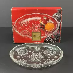 Mikasa Oval Snowflake Sweet Dish  SA 960/347 Germany 9.25 Inch  