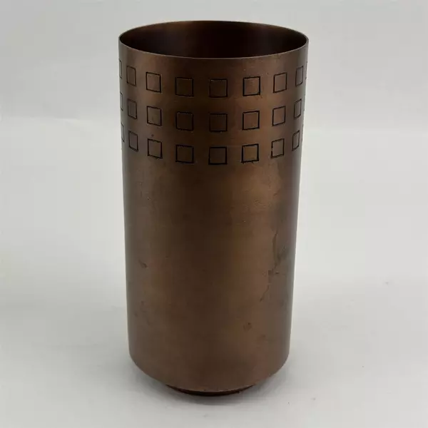 Modulus Bronze Cylinder Vase 8"