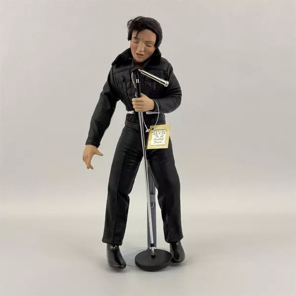 1993 Ashton Drake Elvis “The ’68 Comeback Special” 16” Porcelain Doll No Box