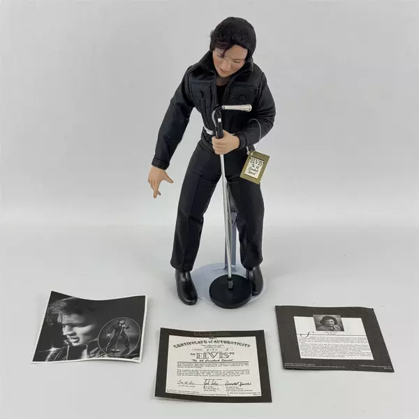 1993 Ashton Drake Elvis “The ’68 Comeback Special” 16” Porcelain Doll No Box