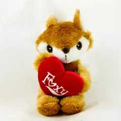 DanDee Collector's Choice Fox Holding Heart Plush 8in Pre-Owned