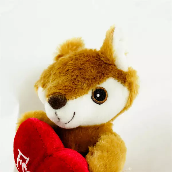 DanDee Collector's Choice Fox Holding Heart Plush 8in Pre-Owned