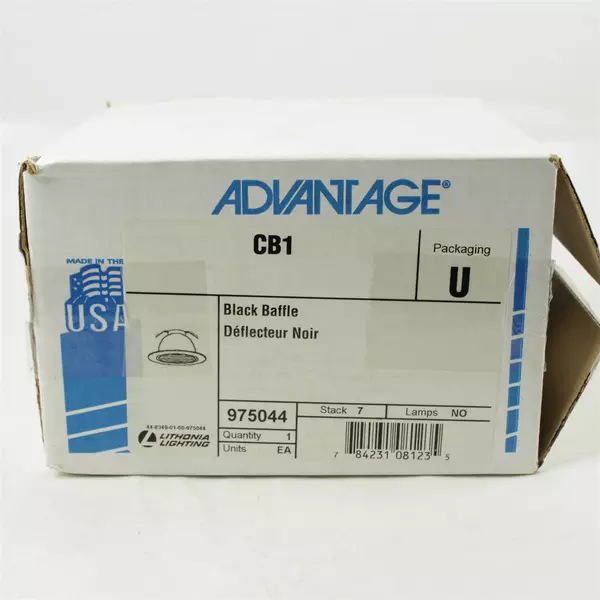 Lithonia Lighting CJ10841 Black Baffle New Open Box