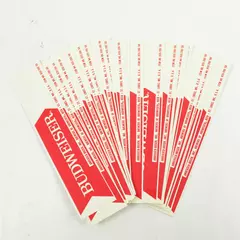 Lot of 34 Vintage Budweiser Shelf Strips Bar Beer Display Collectible