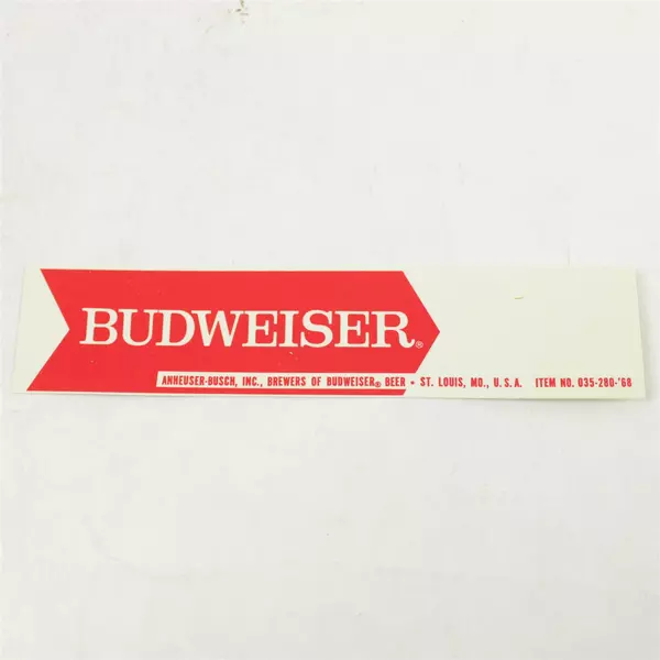 Lot of 34 Vintage Budweiser Shelf Strips Bar Beer Display Collectible