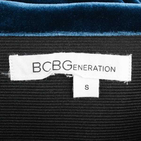 BCBGeneration Women's S "Midnight Haze" Velour Mini Skirt with Thick Waistband