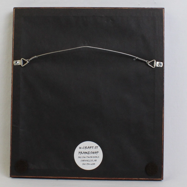 Michael Chiago Framed Small Watercolor Painting "Basket & Pottery" 2003