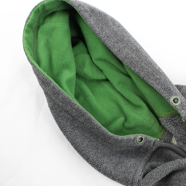 Old Navy Women's M Gray Fleece Long Sleeve Hooded Full Zip Jacket