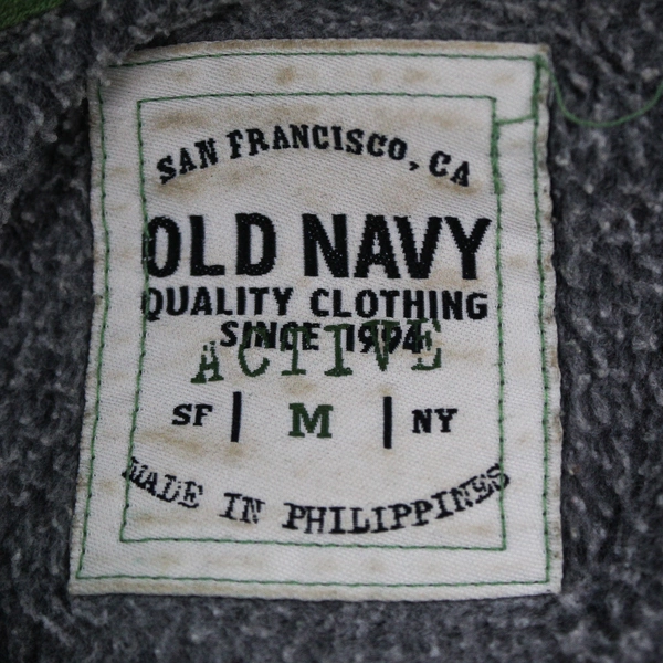 Old Navy Women's M Gray Fleece Long Sleeve Hooded Full Zip Jacket