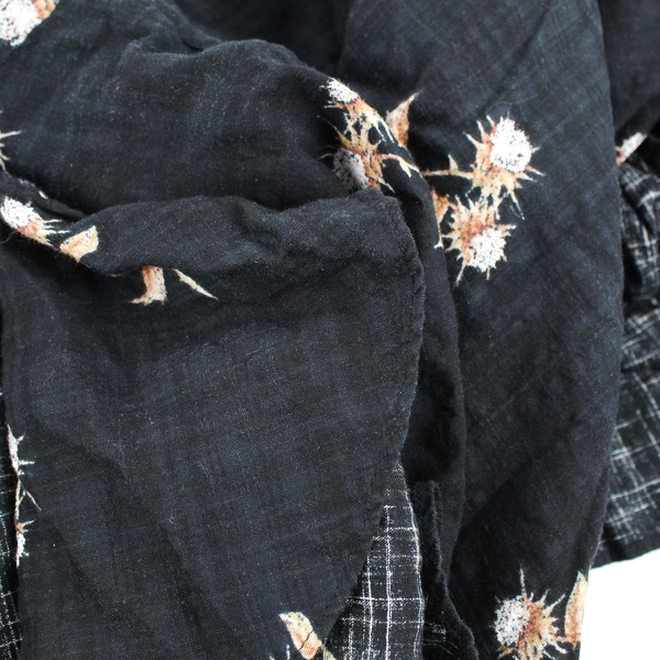 BP Women's S Black Floral Sleeveless Ruffle Tie Front Waist Maxi Dress