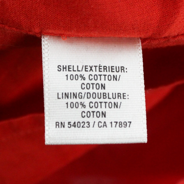 Old Navy Women's M Orange Button Down Midi-Length Sleeveless 100% Cotton Dress