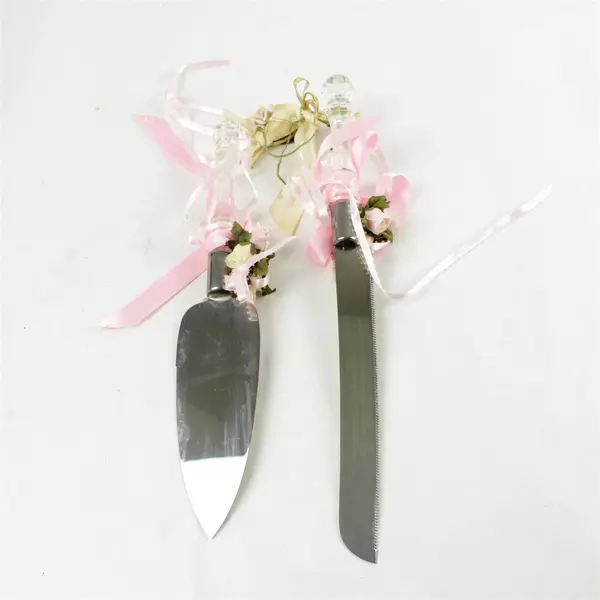 New Wedding Cake Knife & Server Set 13.75in Open Box Original Packaging