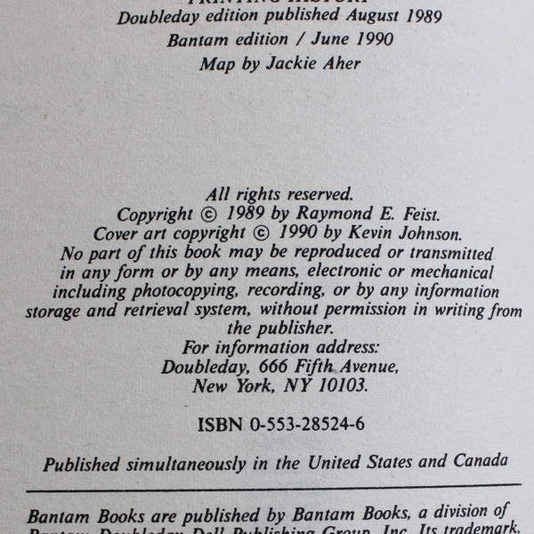 Prince of the Blood by Raymond E Feist 1990 Paperback The Riftwar Saga