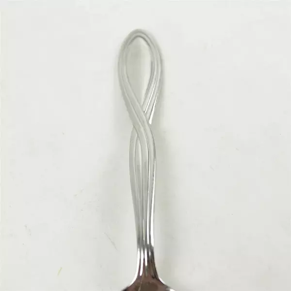 Set of 5 Oneida Axis Stainless Oval Soup Spoons 7.25in