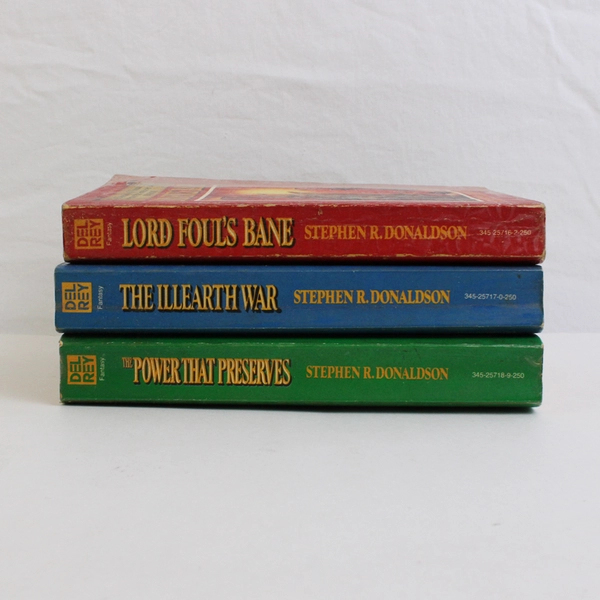 Stephen R Donaldson 3-Book Set Chronicles of Thomas Covenant the Unbeliever PB