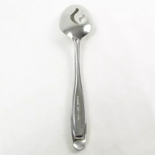 Set of 3 Oneida Alexandria Stainless Pierced Flatware 2 Tablespoons + Oval Spoon