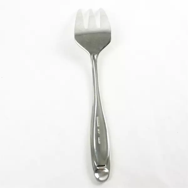 Set of 3 Oneida Alexandria Stainless Medium Solid Cold Meat Serving Forks 8.5"