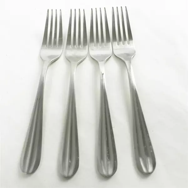 Oneida Satin Casson Salad Forks Set of 4 7.25in 