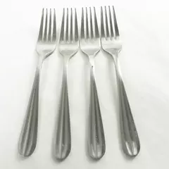 Oneida Satin Casson Salad Forks Set of 4 7.25in 