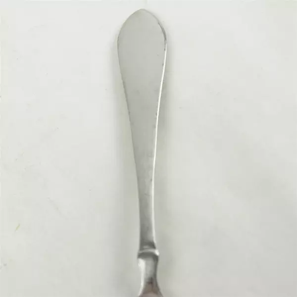 Set of 4 Oneida Satin Vertex Stainless Oval Soup Spoons 7"