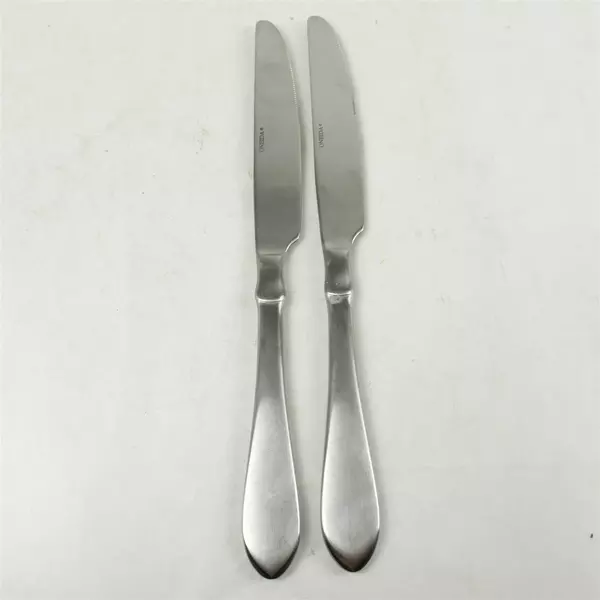 Set of 2 Oneida Satin Vertex French Solid Knives 9.5in