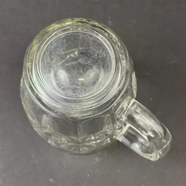 2001 Paramount Pictures Cheers Boston Clear Glass Dimpled Beer Mug