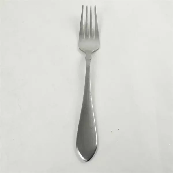 Lot of 2 Oneida Satin Vertex Stainless Forks - Salad & Dinner Flatware