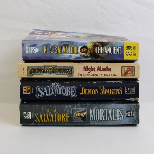Lot of 4 R A Salvatore Novels 1992 - 2008 Paperback Good Condition