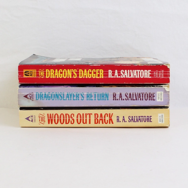 Lot of 3 R A Salvatore Novels Spearwielder's Tales 1993-1995 Paperback Good