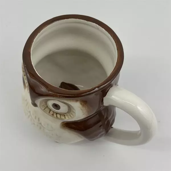 World Market Owl Coffee Cup Mug with Fun Baby Owl Inside 12 oz Ceramic