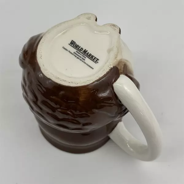 World Market Owl Coffee Cup Mug with Fun Baby Owl Inside 12 oz Ceramic