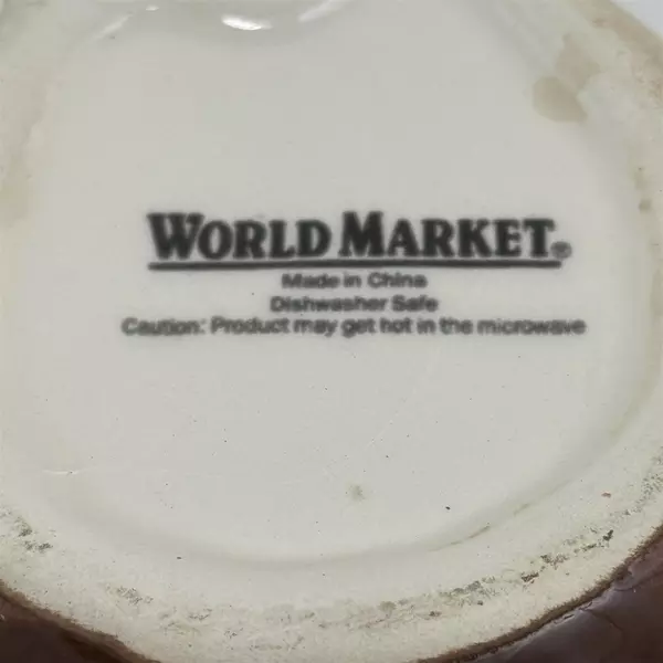 World Market Owl Coffee Cup Mug with Fun Baby Owl Inside 12 oz Ceramic